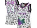 Ray Allen Milwaukee Bucks Women's 1996 Doodle Swingman Jersey - White