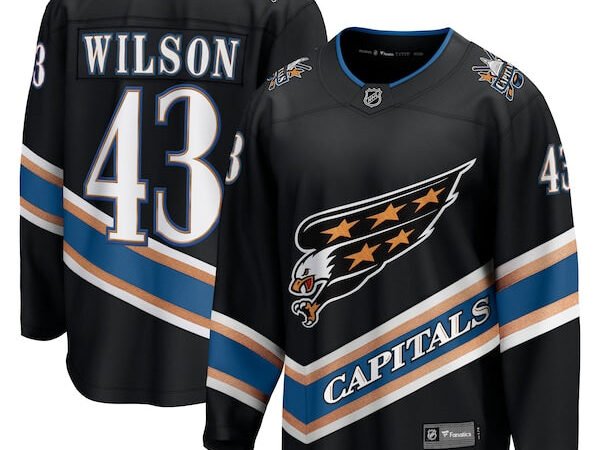 Tom Wilson Washington Capitals Alternate 50th Anniversary Premier Breakaway Player Jersey - Black