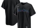 Miami Marlins Nike Alternate Replica Team Jersey - Black