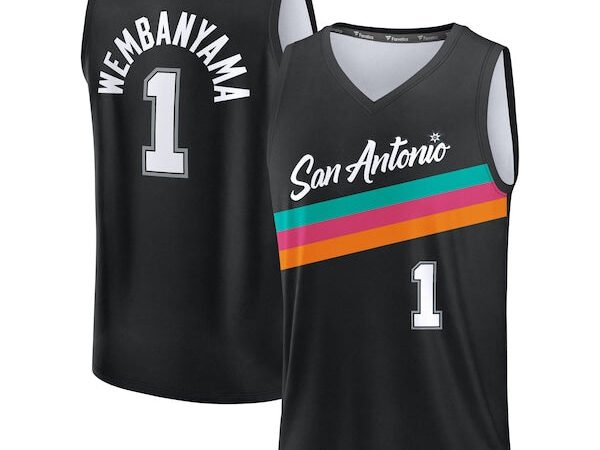 Victor Wembanyama San Antonio Spurs 2025/26 City Edition Fast Break Jersey - Black