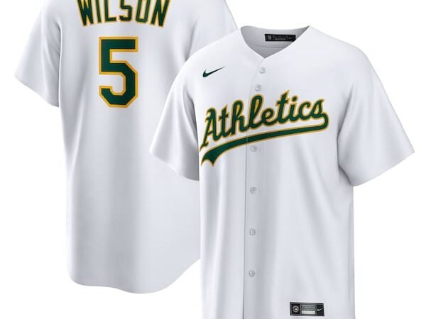 Jacob Wilson Athletics Nike Home Replica Jersey - White