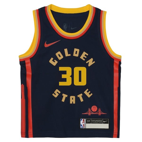 Stephen Curry Golden State Warriors Nike Preschool 2024/25 Swingman Player Jersey - City Edition - Navy