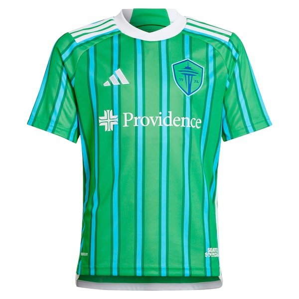 Seattle Sounders FC adidas Youth 2024 The Anniversary Kit Replica Custom Jersey – Green