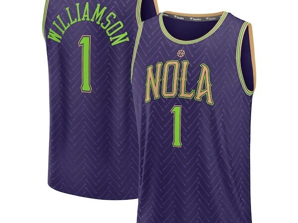 Zion Williamson New Orleans Pelicans  Youth 2024/25 Fast Break Player Jersey - City Edition - Purple