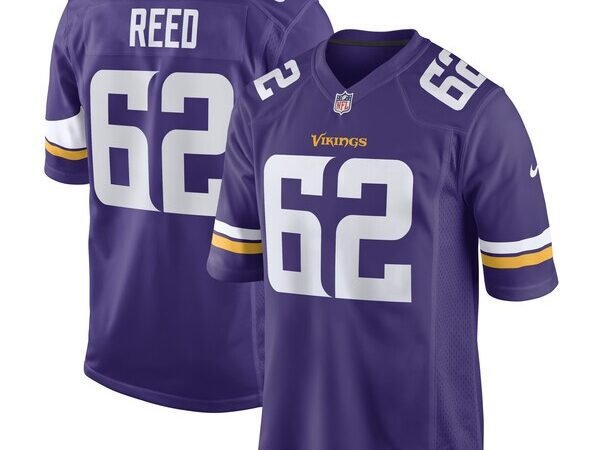 Chris Reed Minnesota Vikings Nike Game Player Jersey - Purple