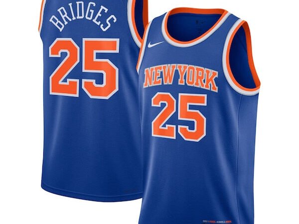 Mikal Bridges New York Knicks Nike Unisex Swingman Jersey - Icon Edition - Blue