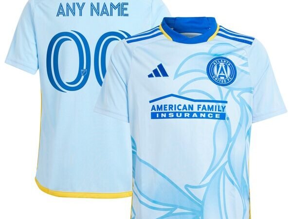 Atlanta United FC adidas Youth 2024 The Resurgens Kit Replica Custom Jersey - Light Blue
