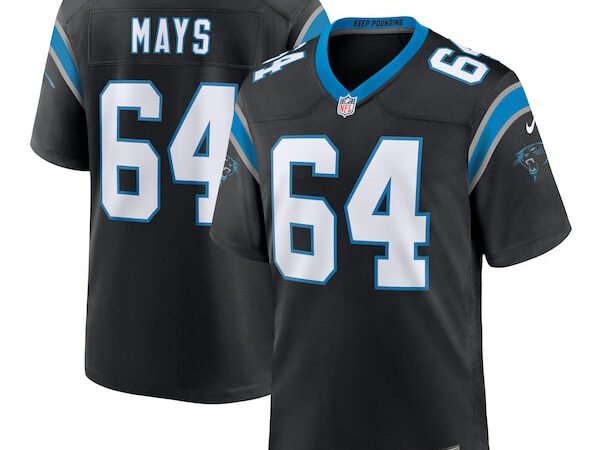 Cade Mays Carolina Panthers Nike Team Game Jersey - Black