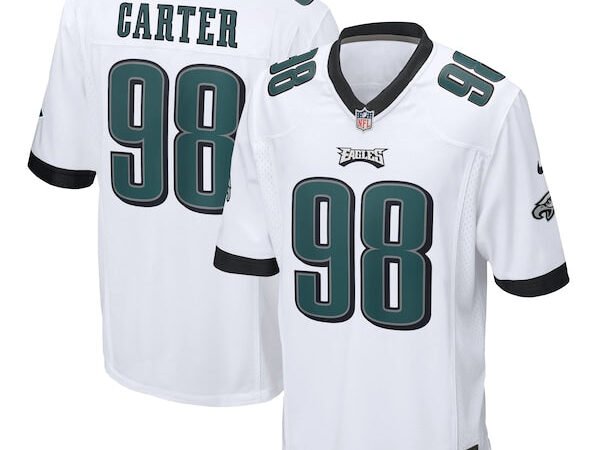 Jalen Carter Philadelphia Eagles Nike Game Jersey - White