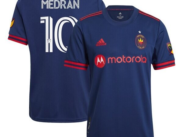 Álvaro Medrán Chicago Fire adidas 2021 Primary Authentic Player Jersey - Navy