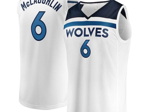 Jordan McLaughlin Minnesota Timberwolves  Youth Fast Break Replica Player Jersey - Association Edition - White