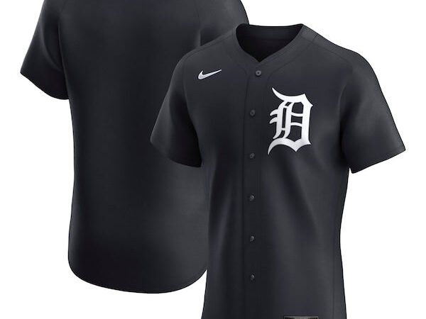 Detroit Tigers Nike Alternate Elite Jersey - Navy