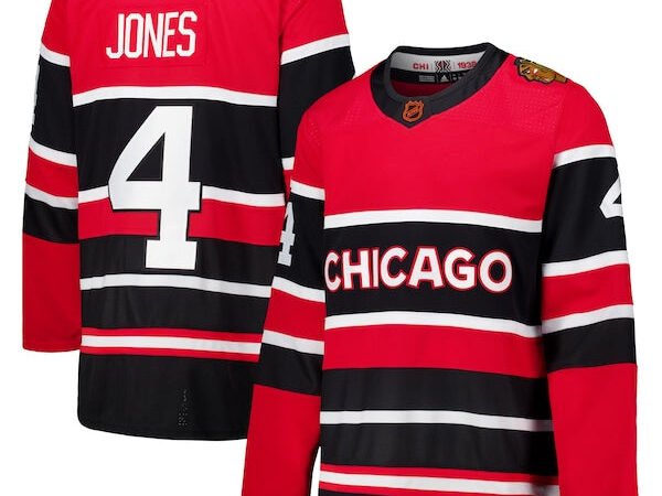 Seth Jones Chicago Blackhawks adidas Reverse Retro 2.0 Authentic Player Jersey - Red
