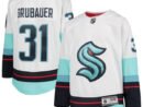 Philipp Grubauer Seattle Kraken Youth Away Premier Player Jersey - White