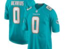 Braxton Berrios Miami Dolphins Nike Game Jersey - Aqua