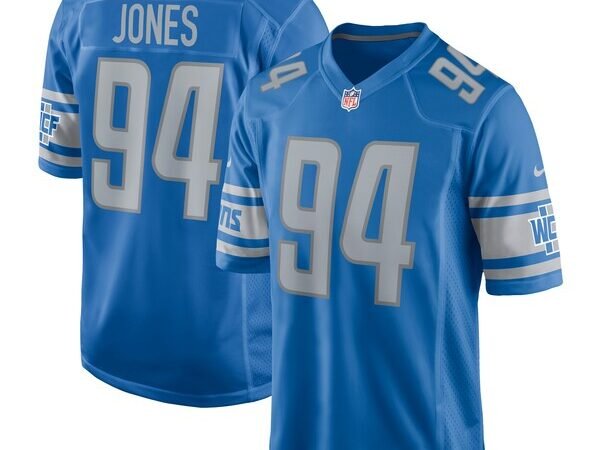 Benito Jones Detroit Lions Nike Home Game Player Jersey - Blue
