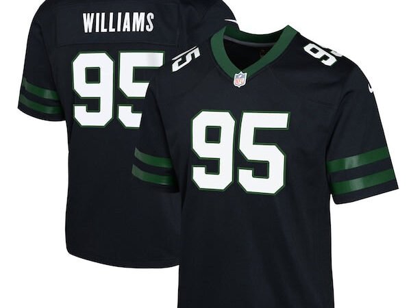 Quinnen Williams New York Jets Nike Youth Alternate Game Jersey - Legacy Black/Green