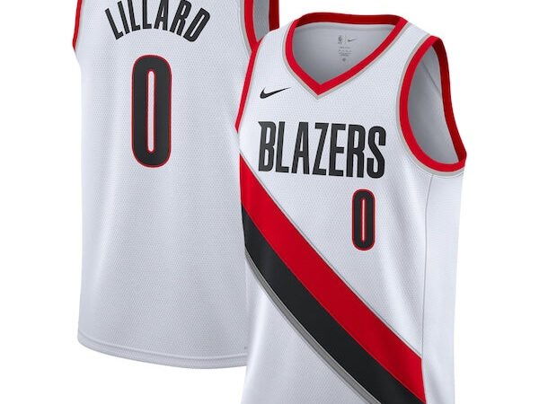 Damian Lillard Portland Trail Blazers Nike Unisex Swingman Jersey - Association Edition - White/Black