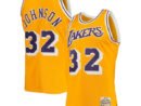 Magic Johnson Los Angeles Lakers 1984/85 Hardwood Classics Authentic Jersey - Gold/Purple