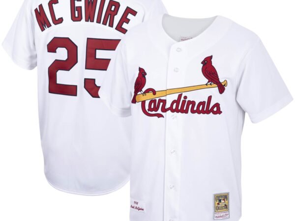 Mark McGwire St. Louis Cardinals 1998 Home Cooperstown Collection Baseball Jersey - White