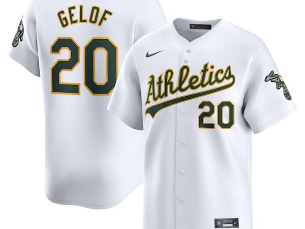 Zack Gelof Oakland Athletics Nike Home Limited Player Jersey - White
