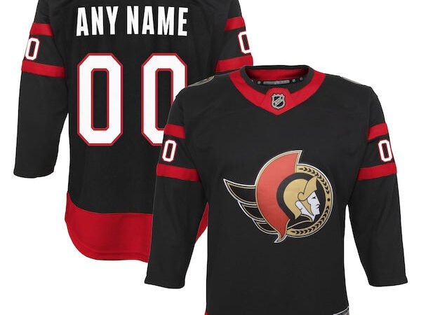 Ottawa Senators Youth Home Custom Premier Jersey - Black
