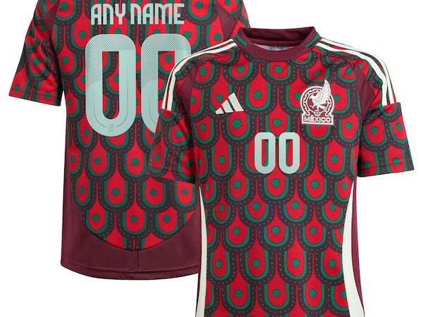 Mexico National Team adidas Youth 2024 Home Replica Custom Jersey - Green