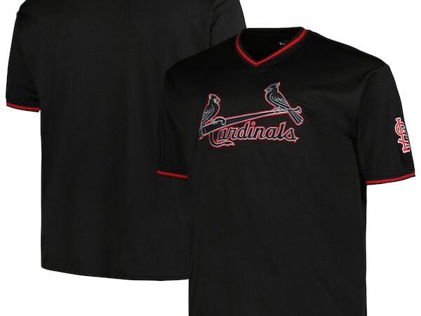St. Louis Cardinals Profile Big & Tall Pop Fashion Jersey - Black