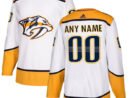 Nashville Predators adidas Away Authentic Custom Jersey - White