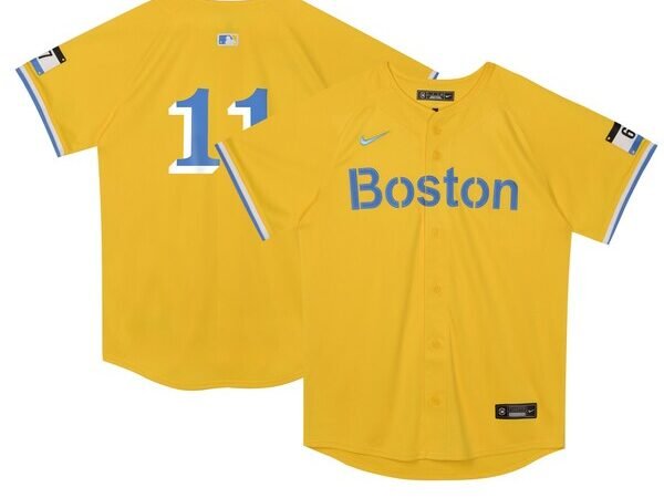 Rafael Devers Boston Red Sox Nike Preschool City Connect Limited Player Jersey - Gold