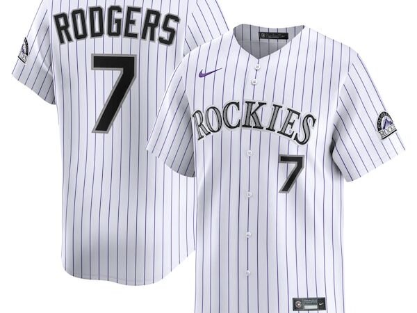 Brendan Rodgers Colorado Rockies Nike Home Limited Player Jersey - White