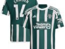 Christian Eriksen Manchester United adidas Youth 2023/24 Away Replica Player Jersey - Green/White