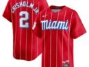 Jazz Chisholm Jr. Miami Marlins Nike City Connect Limited Player Jersey - Red