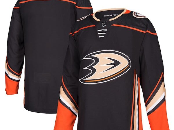 Anaheim Ducks adidas Home Authentic Blank Jersey - Black