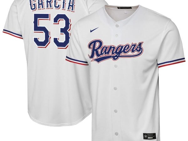 Adolis Garcia Texas Rangers Nike Youth Home Replica Player Jersey - White