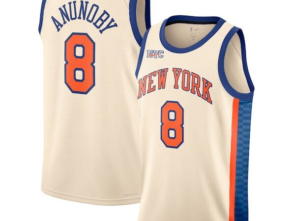OG Anunoby New York Knicks Nike Unisex 2025/26 Swingman Jersey - Cream - City Edition