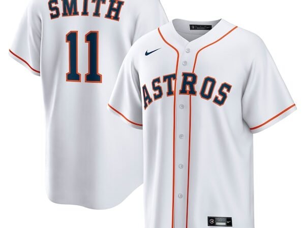 Cam Smith Houston Astros Nike Home Replica Jersey - White/Orange