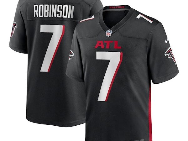 Bijan Robinson Atlanta Falcons Nike Youth Game Jersey - Black