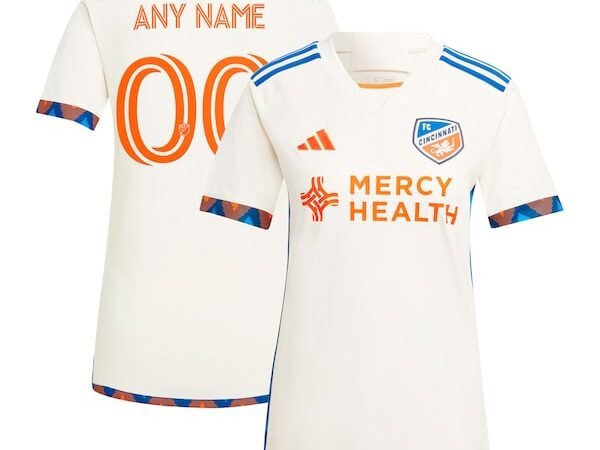 FC Cincinnati adidas Women's 2024 The Canvas Kit Replica Custom Jersey  - White