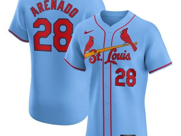 Nolan Arenado St. Louis Cardinals Nike Alternate Elite Player Jersey - Light Blue
