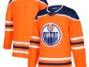 Edmonton Oilers adidas Home Authentic Blank Jersey - Orange