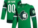 Ottawa Senators adidas St. Patrick's Day Authentic Custom Jersey - Kelly Green