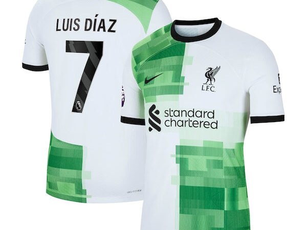 Luis Diaz Liverpool Nike 2023/24 Away Authentic Player Jersey - White