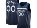 Minnesota Timberwolves Nike 2021/22 Diamond Swingman Custom Jersey - Icon Edition - Navy
