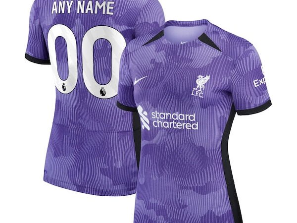 Liverpool Nike Women's 2023/24 Third Stadium Replica Custom Jersey - Purple