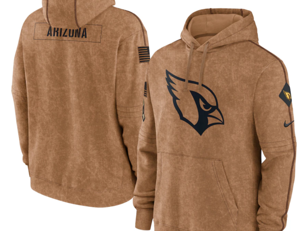 Arizona Cardinals Men's Nike Brown 2023 Salute To Service Club Pullover Hoodie