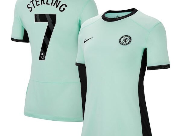 Raheem Sterling Chelsea Nike Women's 2023/24 Third Stadium Replica Player Jersey - Mint