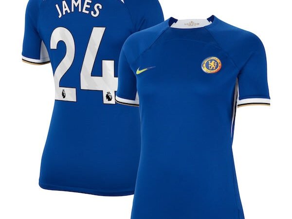 Reece James Chelsea Nike Women's 2023/24 Home Stadium Replica Jersey - Blue/Navy