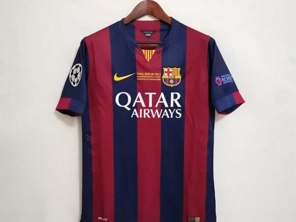 Leo Messi Barcelona 2014-15 Home UCL Final Vintage Jersey