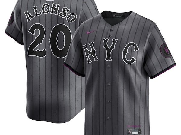 Pete Alonso New York Mets Nike 2024 City Connect Limited Player Jersey - Graphite